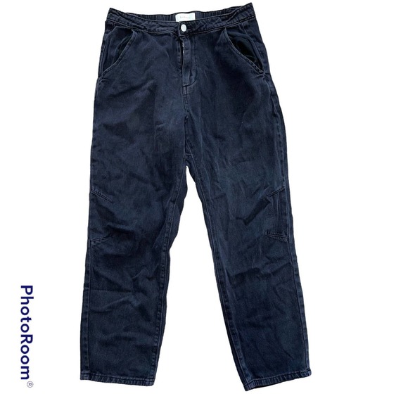 Bohme Denim - Bohme Black Paper mom jeans, Tapered Leg Woman Size M